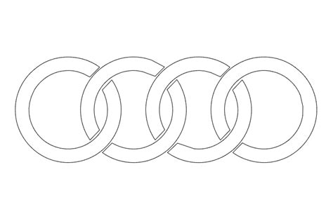 audi ringe zum kopieren|Kostenlose audi logo dxf.